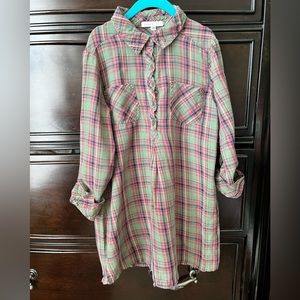 Copper Key Green Plaid Dress Size Girls Small